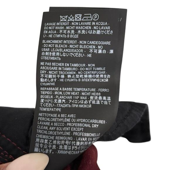 Saint Laurent Men’s Paris Runway Burgundy Velvet Trousers Size 29 - Picture 8 of 8